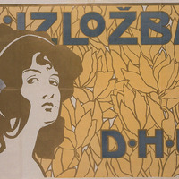 Small robert auer  plakat za ii. izlo%c5%bebu dru%c5%a1tva hrvatskih umjetnika  1900.